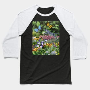 Mog Catching Butterflies Baseball T-Shirt